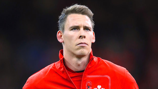 Liam Williams playing for Wales