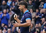 Adam Hastings celebrates a try for Scotland v Fiji in 2022 Autumn Internationals
