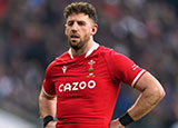 Alex Cuthbert during England v Wales match in 2022 Six Nations