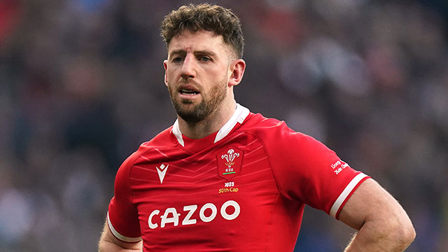 Alex Cuthbert during England v Wales match in 2022 Six Nations