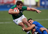 Alex Kendellen in action for Ireland v Italy during the 2021 U20s Six Nations