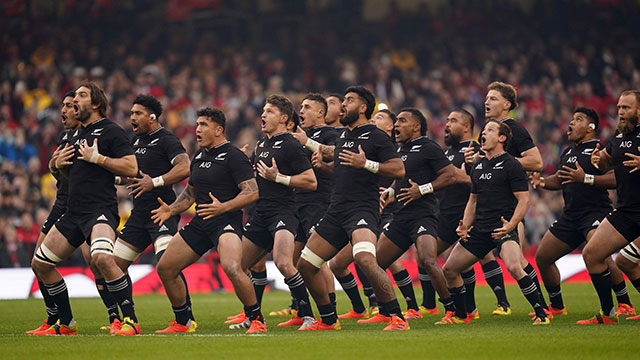 All Blacks perform haka before match against Wales during 2021 autumn internationals
