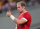 Alun Wyn Jones after the Australia v Wales pool match at 2019 Rugby World Cup