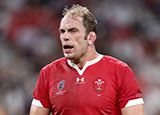 Alun Wyn Jones in action for Wales v Georgia at World Cup