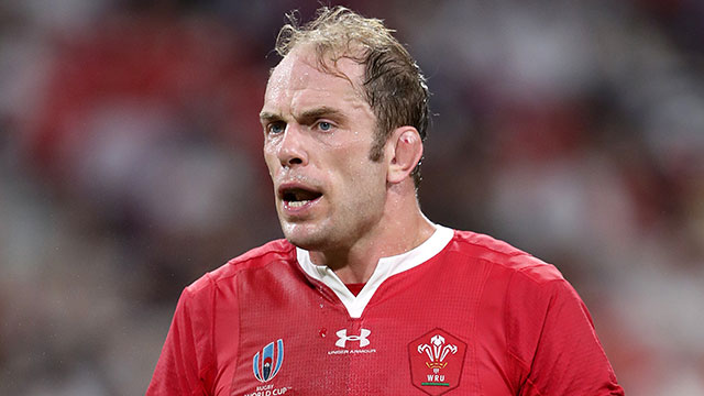 Alun Wyn Jones in action for Wales v Georgia at World Cup