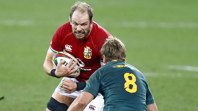 Alun Wyn Jones in action for the Lions v South Africa in 1st Test