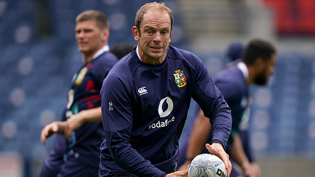 Alun Wyn Jones training before Lions v Japan match