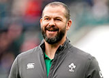 Andy Farrell at England v Ireland match in 2022 Six Nations