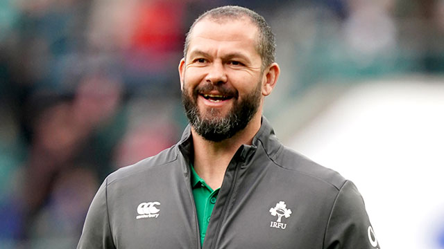 Andy Farrell at England v Ireland match in 2022 Six Nations