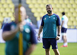 Andy Farrell at Ireland training before Tonga match in 2023 Rugby World Cup
