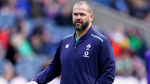 Andy Farrell at Scotland v Ireland match during 2023 Six Nations
