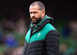 Andy Farrell at the Ireland v Italy match in 2022 Six Nations