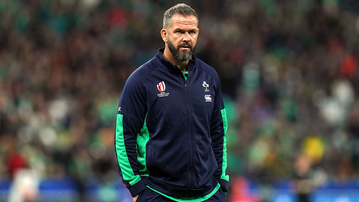 Andy Farrell before Ireland v New Zealand quarter final at 2023 Rugby World Cup