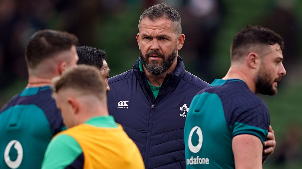 Andy Farrell before Ireland v Scotland match in 2024 Six Nations