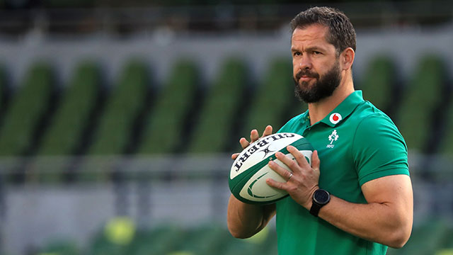 Andy Farrell during Ireland v USA match in 2021 Summer Series