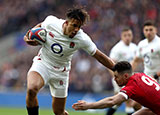 Anthony Watson in action for England v Wales in 2020 Six Nations