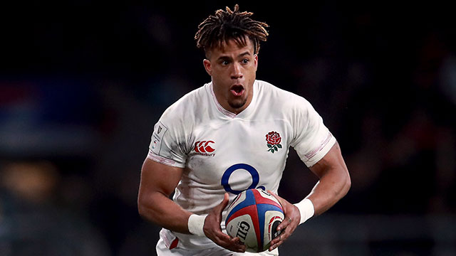 Anthony Watson in action for England v Wales in 2020 Six Nations