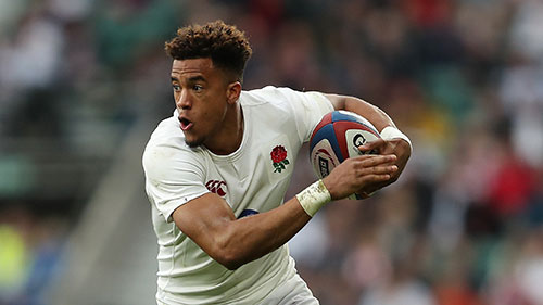 Anthony Watson playing for England