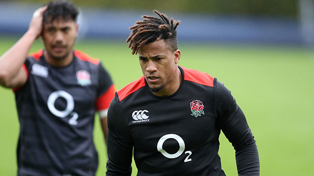 Anthony Watson training with England