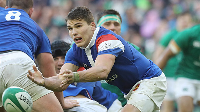 Antoine Dupont in action for France against Ireland in 2019 Six Nations