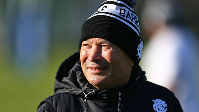 Barbarians head coach Eddie Jones during training session