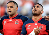 Billy Vunipola and Manu Tuilagi line up against Argentina at 2019 Rugby World Cup