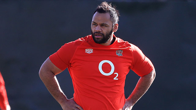 Billy Vunipola at an England training session