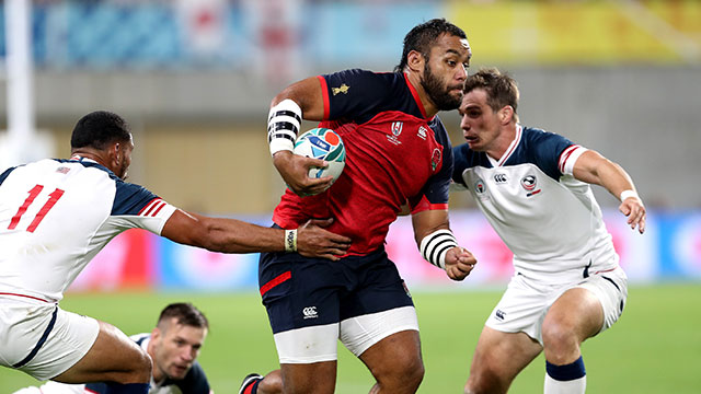 Billy Vunipola in action for England v USA at World Cup