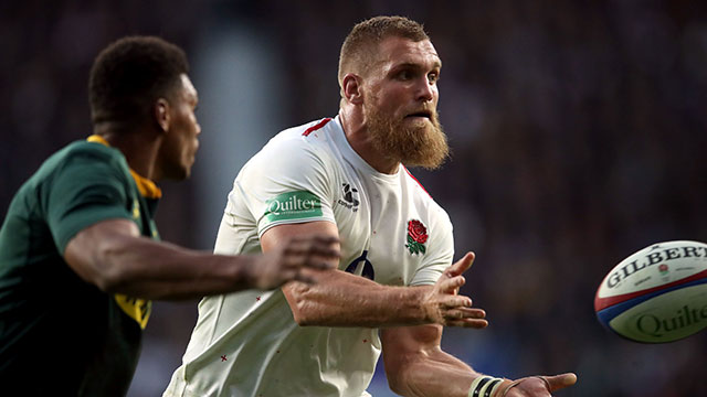 Brad Shields in action for England during 2018 Autumn Internationals