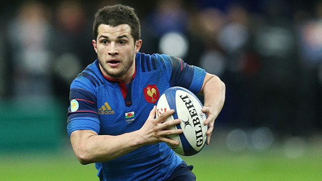 Brice Dulin in action for France v Wales during 2015 Six Nations