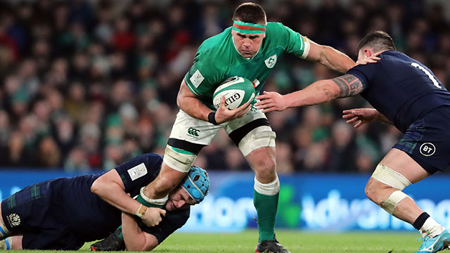 CJ Stander in action for Ireland v Scotland in 2020 Six Nations