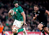 Caelan Doris in action for Ireland v New Zealand during 2021 Autumn Internationals