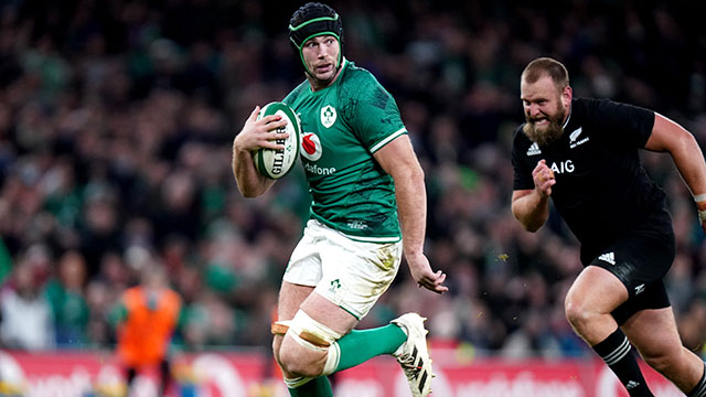 Caelan Doris in action for Ireland v New Zealand during 2021 Autumn Internationals