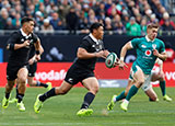 Caleb Clarke in action for New Zealand against Ireland during 2025 Autumn Internationals