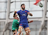 Charles Ollivon in action for France against Ireland during 2021 Six Nations
