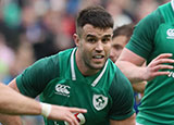 Conor Murray playing for Ireland in Six Nations