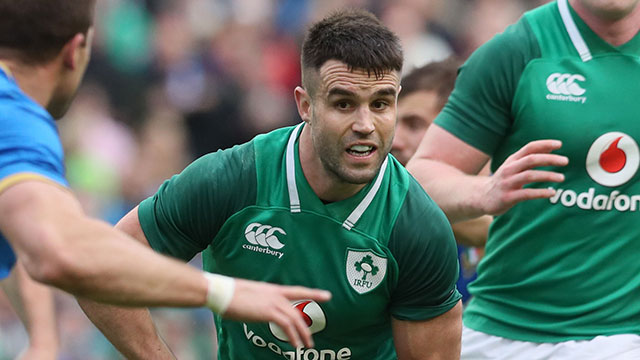 Conor Murray playing for Ireland in Six Nations