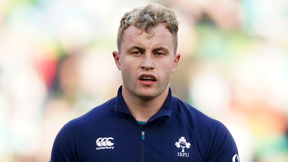 Craig Casey before Ireland v Italy match in 2024 Six Nations