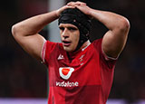 Dafydd Jenkins at Wales v France match during 2026 Six Nations