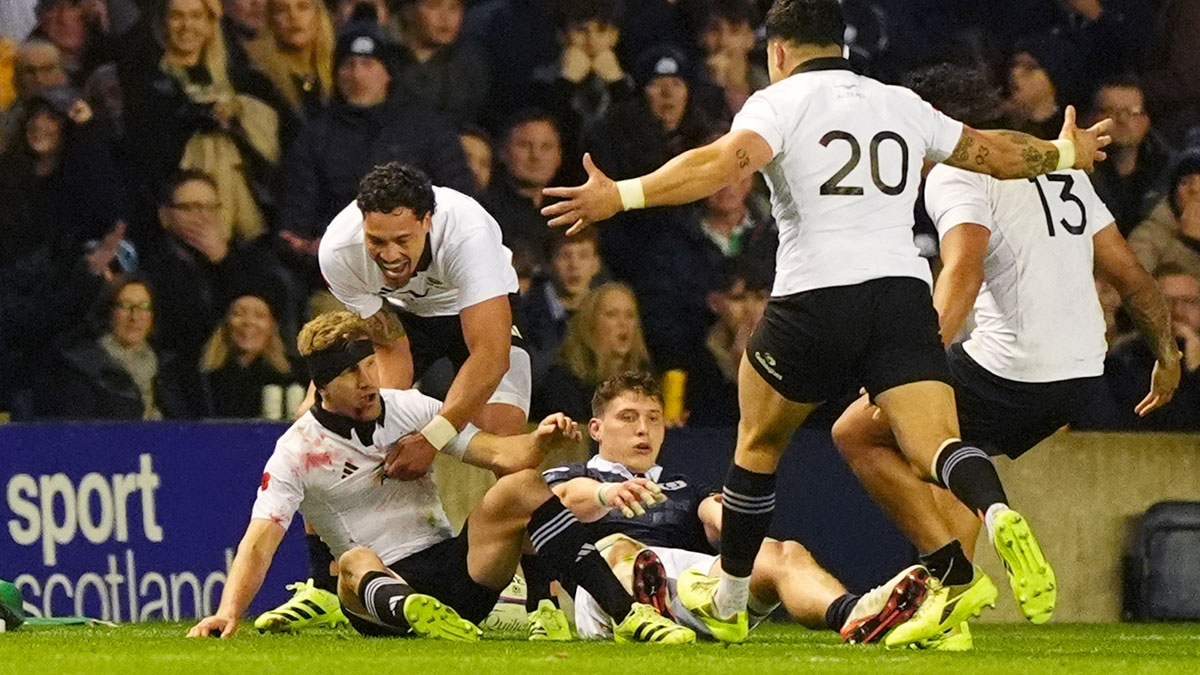 Damian McKenzie scored a crucial try for New Zealand against Scotland during 2025 Autumn Internationals