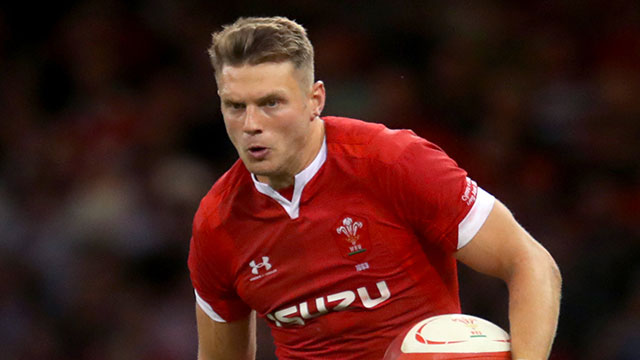 Dan Biggar in action for Wales v England in World Cup warm up