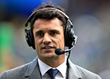 Dan Carter commentating at 2024 European Champions Cup Final