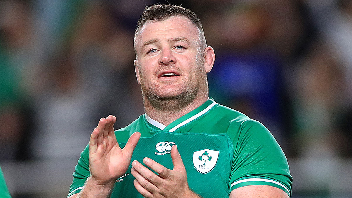 Dave Kilcoyne at Ireland v Samoa match during 2019 Rugby World Cup