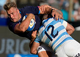 Duhan van der Merwe in action for Scotland against Argentina in 2nd Test of 2022 summer tour