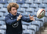 Duncan Weir at a Scotland training session