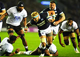 Dylan Richardson in action for Scotland v Fiji during 2024 Autumn Internationals