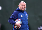 Eddie Jones at England training session before 2020 autumn internationals