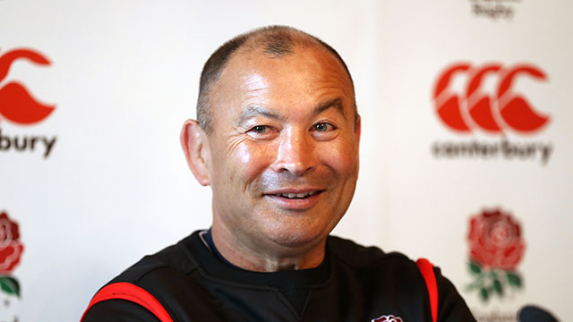 Eddie Jones at team announcement