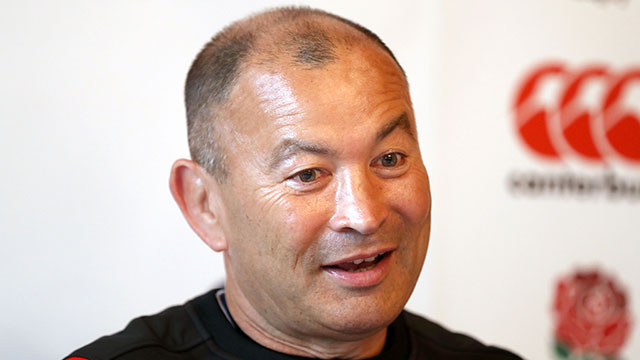 Eddie Jones at team announcement