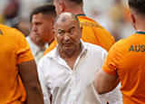 Eddie Jones before Australia v Georgia match at 2023 Rugby World Cup